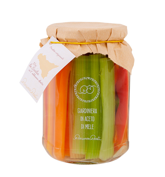 Mischgemüse in Apfelessig